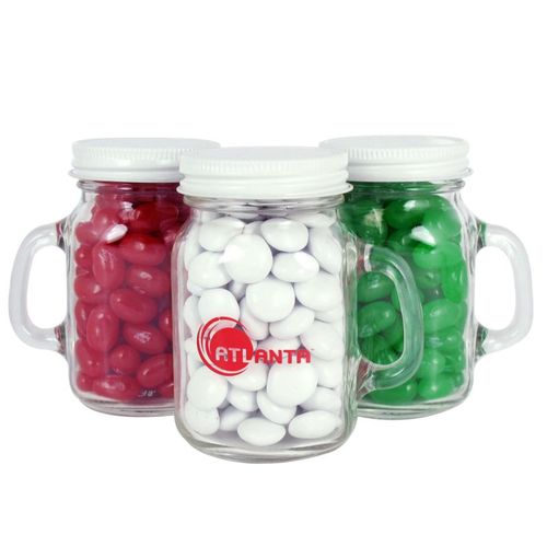 Photo of Glass Mini Mason Jars   Chocolate Buttons Imprinted