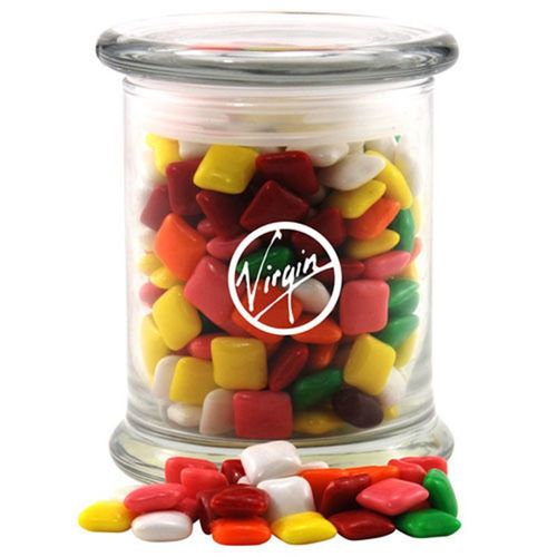 Jar With Mini Chicklets Gum