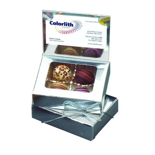 Photo of Truffle Business Card Gift Box With 4 Truffles