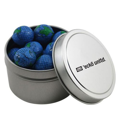 Photo of Round Tin With Chocolate Globes