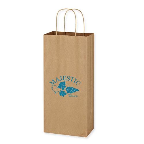 Kraft Paper Brown Wine Bag   5.25" X 13"