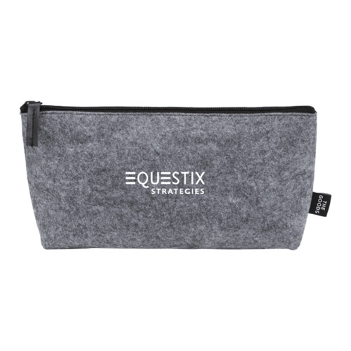 The Goods Recycled Felt Zippered Pouch