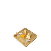 Twine Living Co Four Piece Bamboo Cheese Board And Knife Set