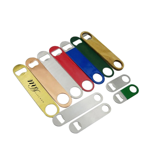 Metal Bottle Opener Custom Paddle Flat Beer Bar Blade