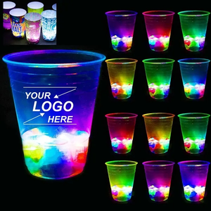 Glowing Happy New Year Party Cups Flashing