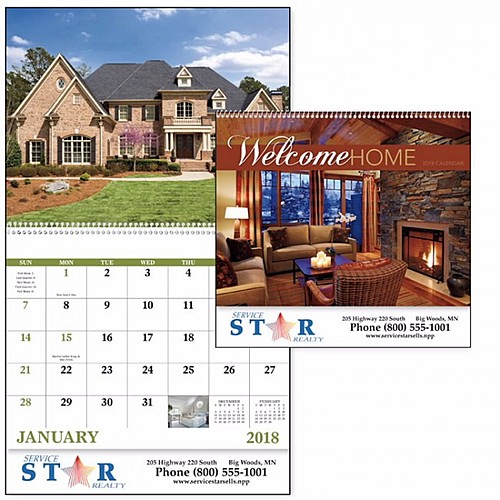 Welcome Home Spiral Calendar