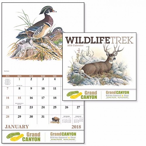 Wildlife Trek Stapled Calendar