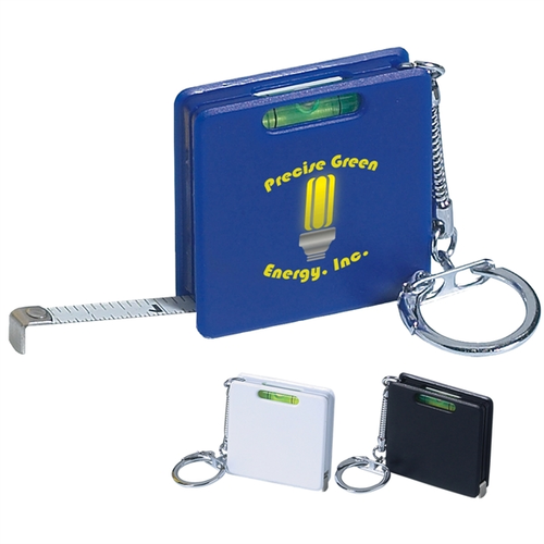 Photo of Square Level Tape Measure Key Tag