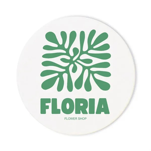 80 Pt. White 3.5" White Round   Pulpboard Coasters