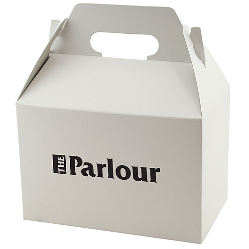 Photo of Gable Box   White Gloss 8 X 4.875 X 5.25