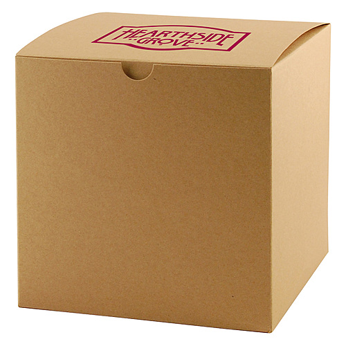 Fold Up Gift Box   Natural Kraft 7 X 7 X 7