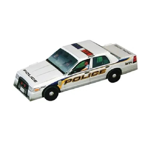 Foldable Die Cut Police Car,Full Color Digital